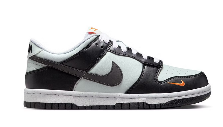 Dunk Low Black Bright Mandarin Mini Swoosh (GS)