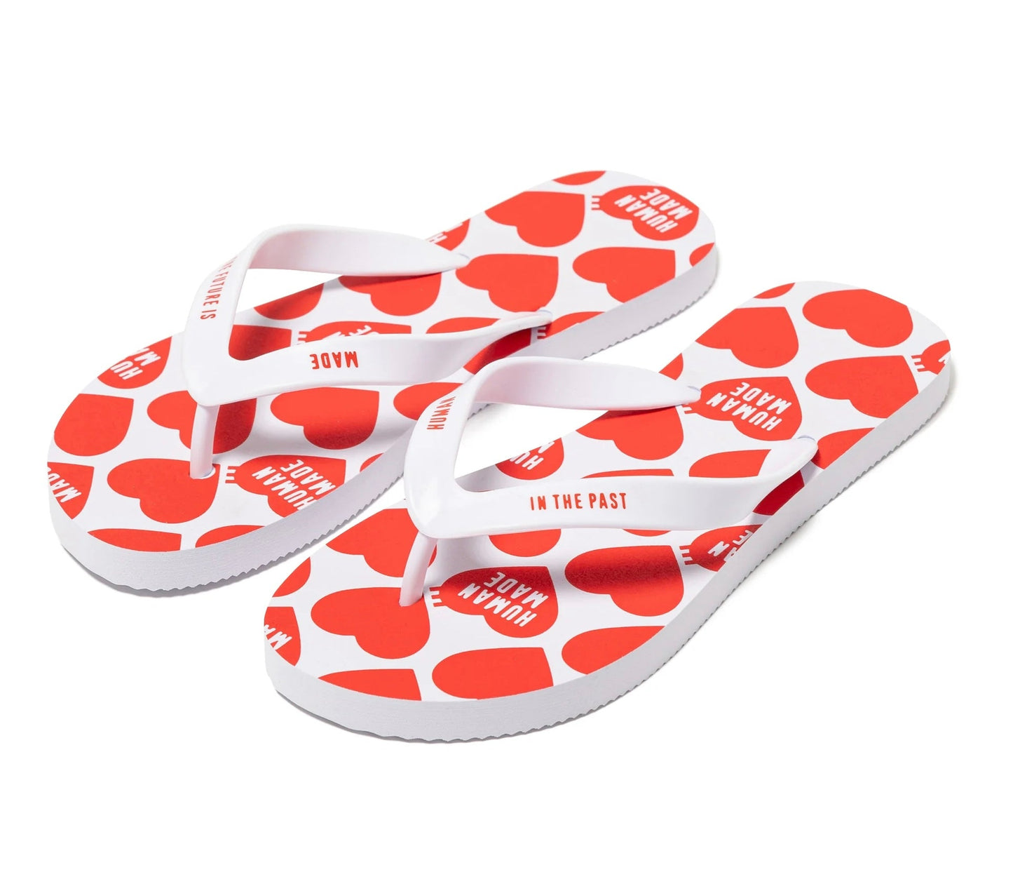 Beach Sandal Red White