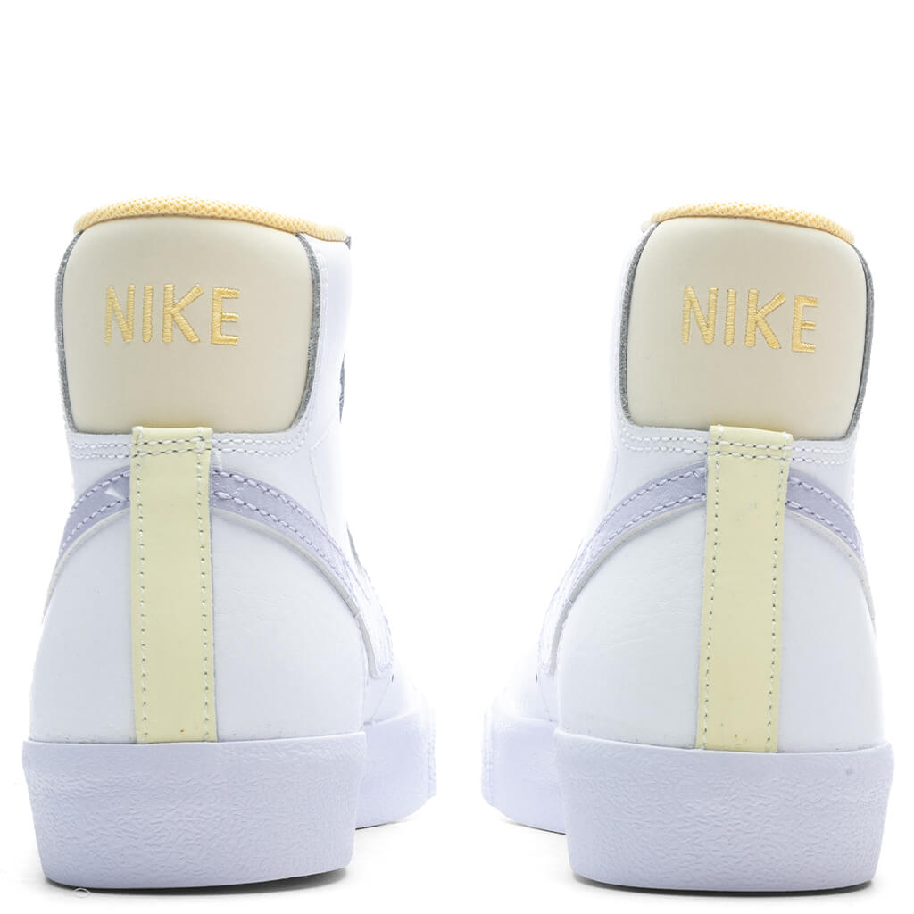 Blazer Mid '77 (GS) - White/Oxygen Purple/Coconut Milk