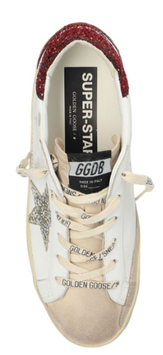 Golden Goose Super Star White Bordeaux Silver (W)