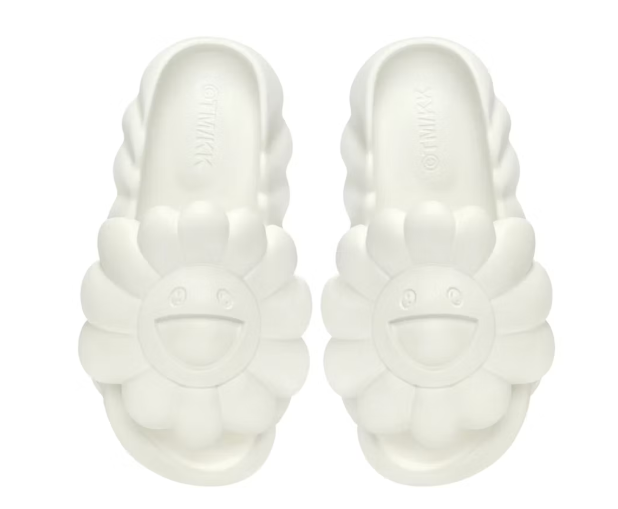 Takashi Murakami Ohana Full Bloom Slide Star White