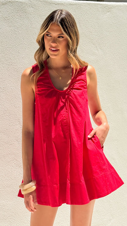 Vika Mini Dress - Red