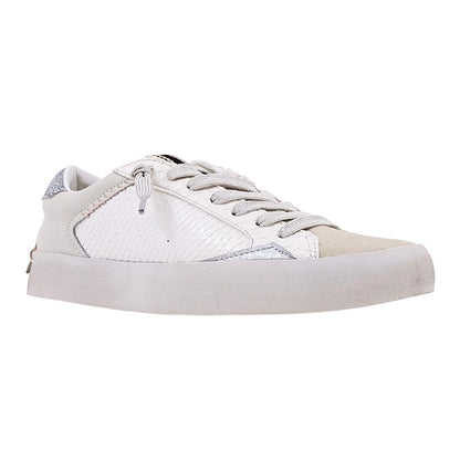 Ruby Snake Glitter Lace Up Sneakers