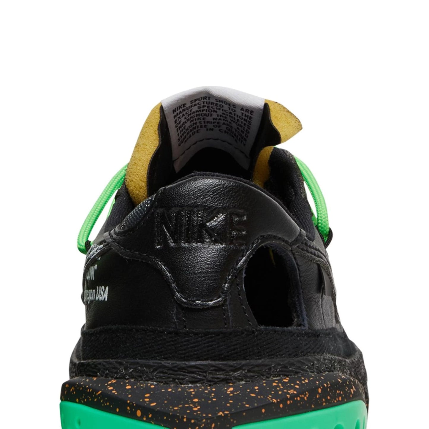 Blazer Low x Off White 'Black Electro Green' (2022)