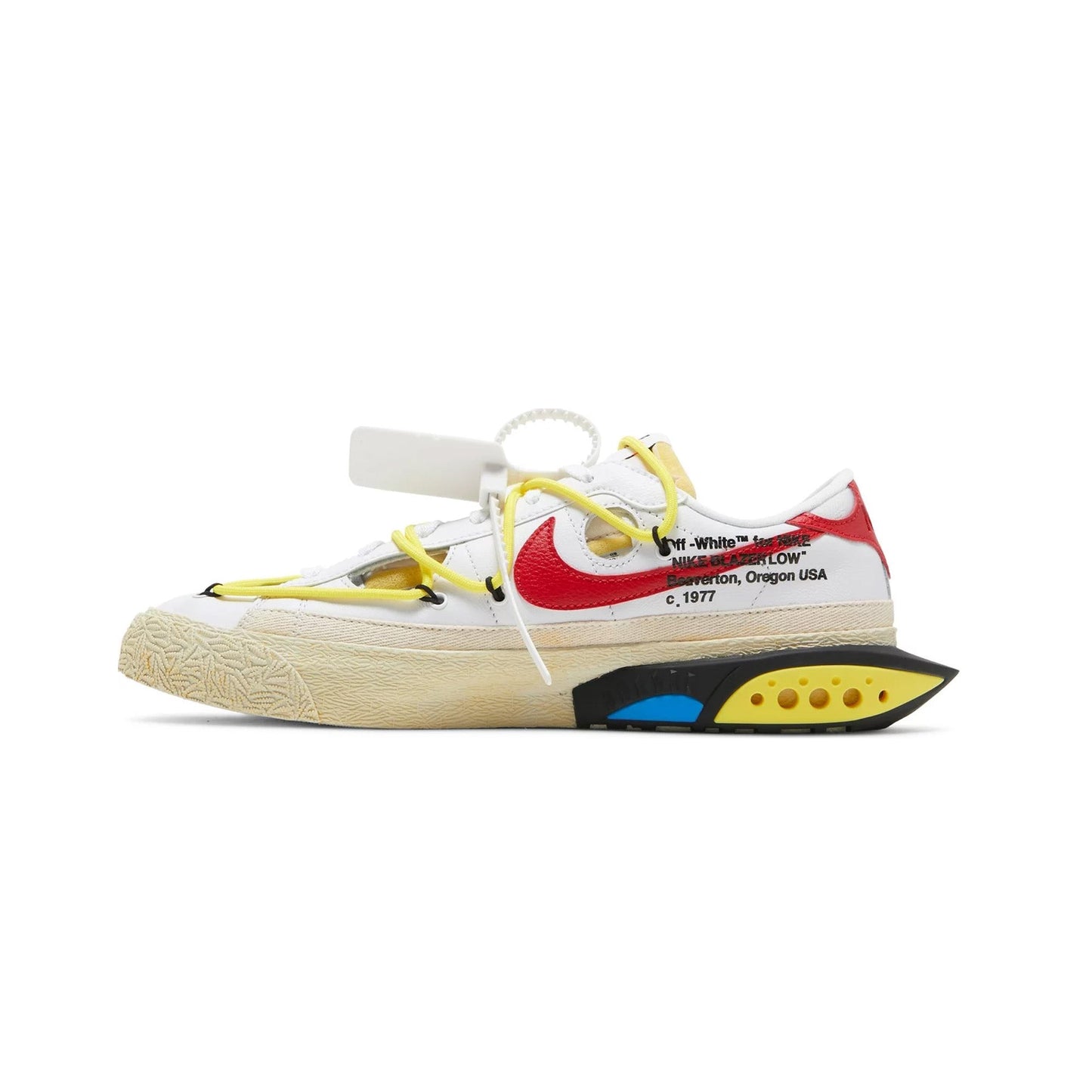Blazer Low 77 x Off-White 'University Red' (2022)