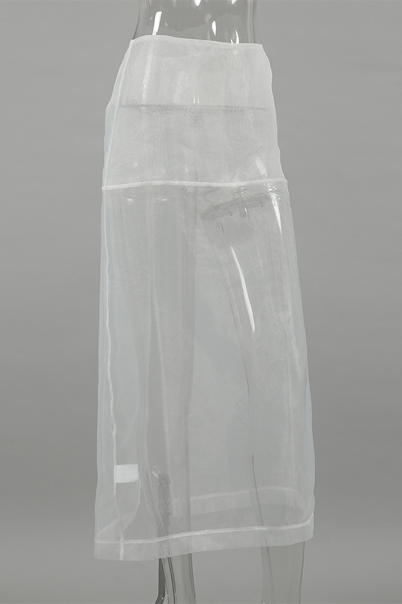Sexy See-Through Zipper High Waist Type A Bottoms