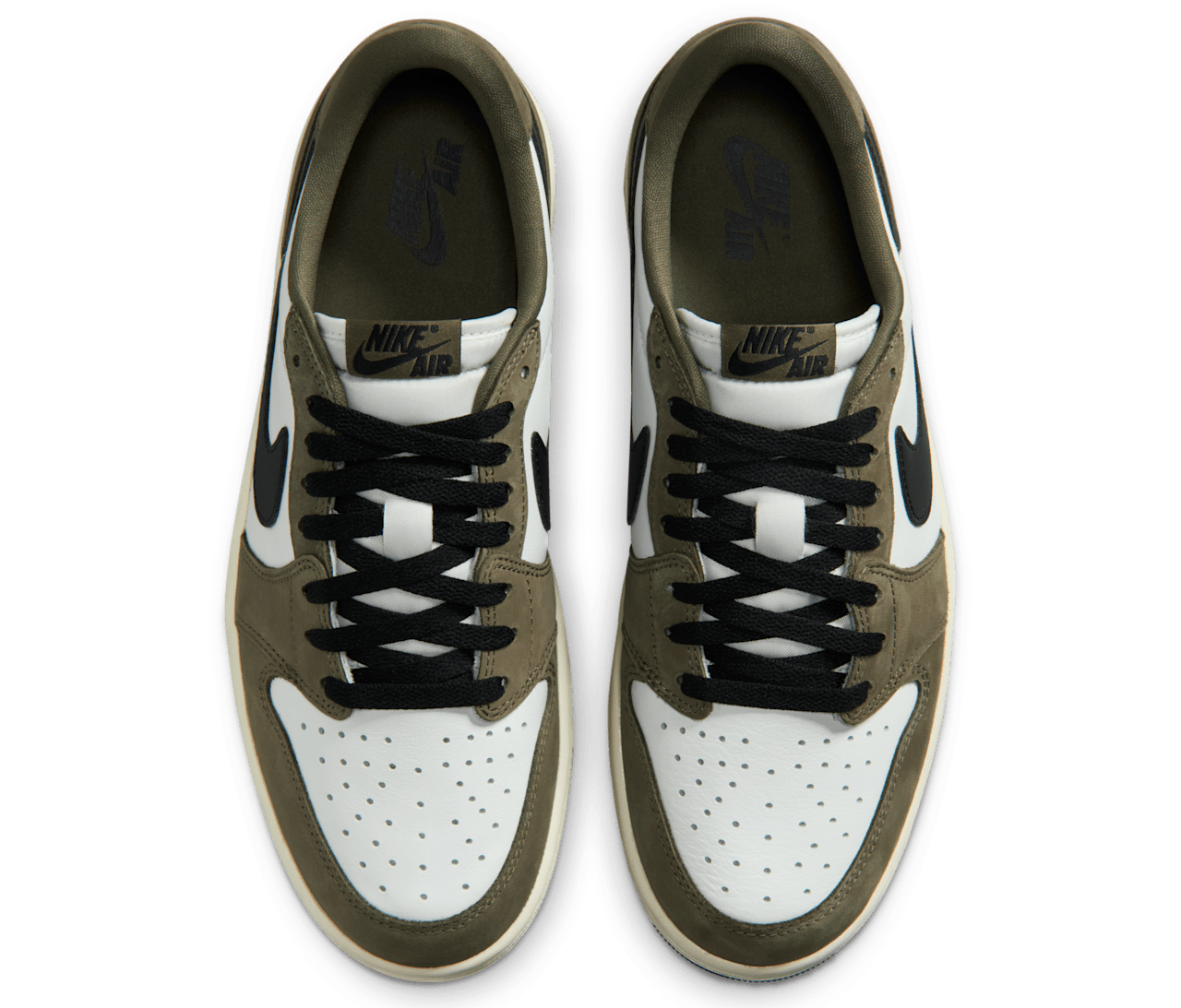 1 Retro Low Medium Olive Summit White Sail Black