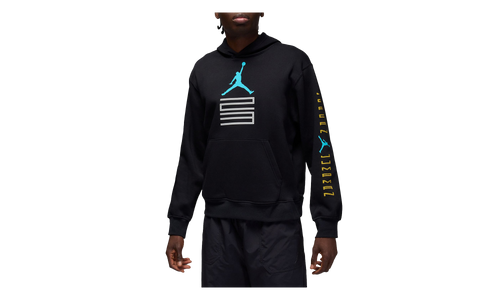 AJ11 Gamma Fleece Pullover Hoodie "Black" IQ6970 010