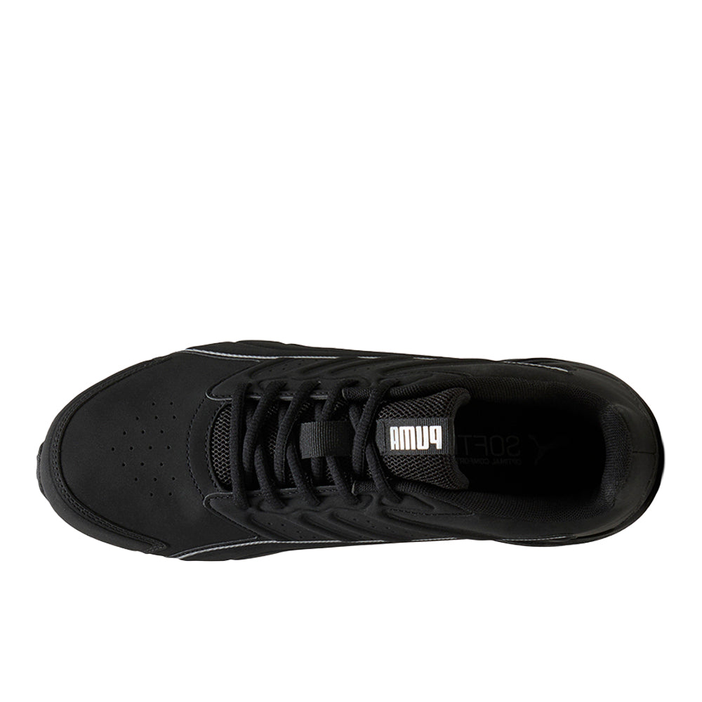 Electro Synthetic Leather Lace Up Sneakers