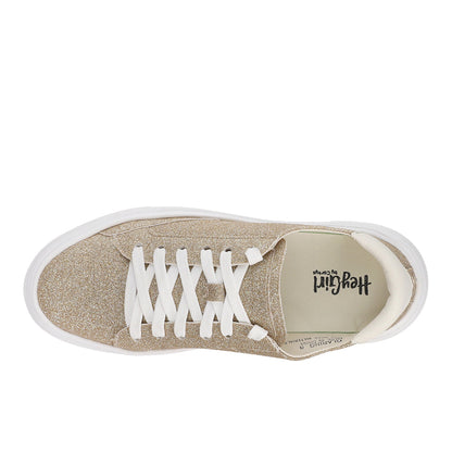 Glaring Glitter Lace Up Platform Sneakers