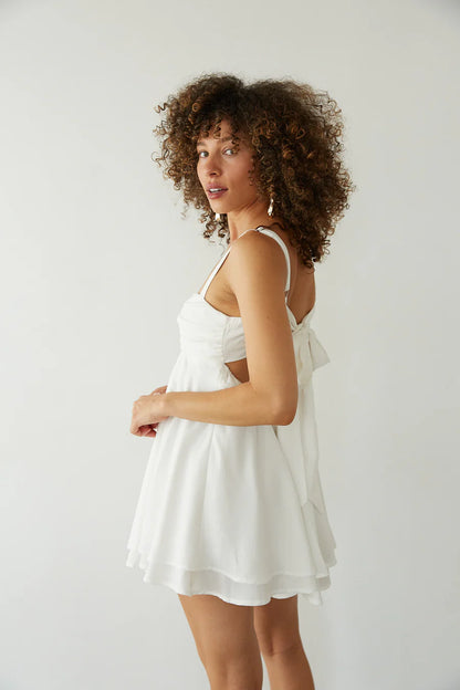Suki Twist Babydoll Mini Dress