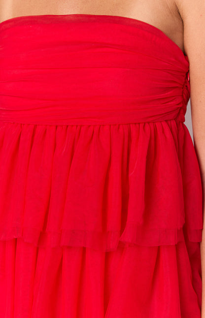 Birthday Girl Red Mini Party Dress