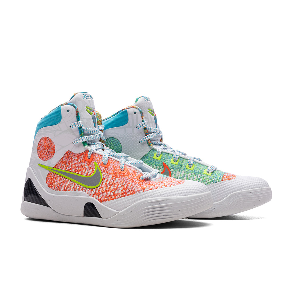 Kobe IX Elite High Protro 'What The Kobe?' (GS) - White/Chlorine Blue/Black