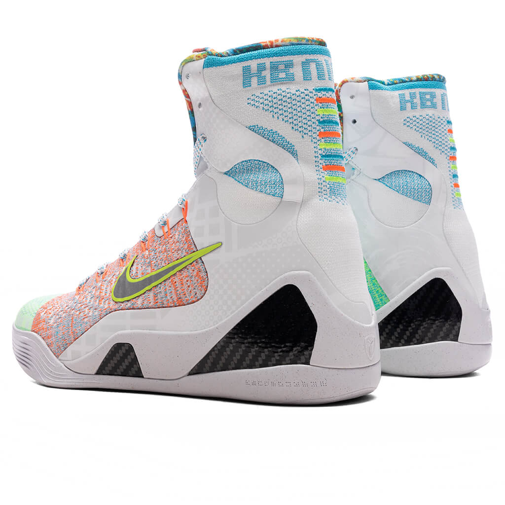 Kobe IX Elite High Protro 'What The Kobe?' - White/Reflective Silver/Chlorine Blue