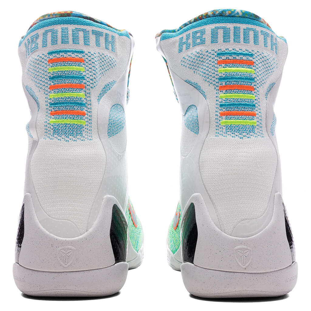 Kobe IX Elite High Protro 'What The Kobe?' - White/Reflective Silver/Chlorine Blue
