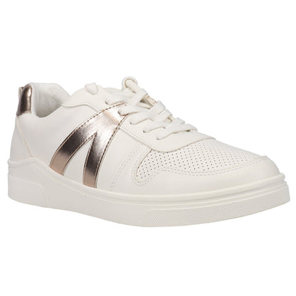 Alta Metallic Perforated Lace Up Sneakers