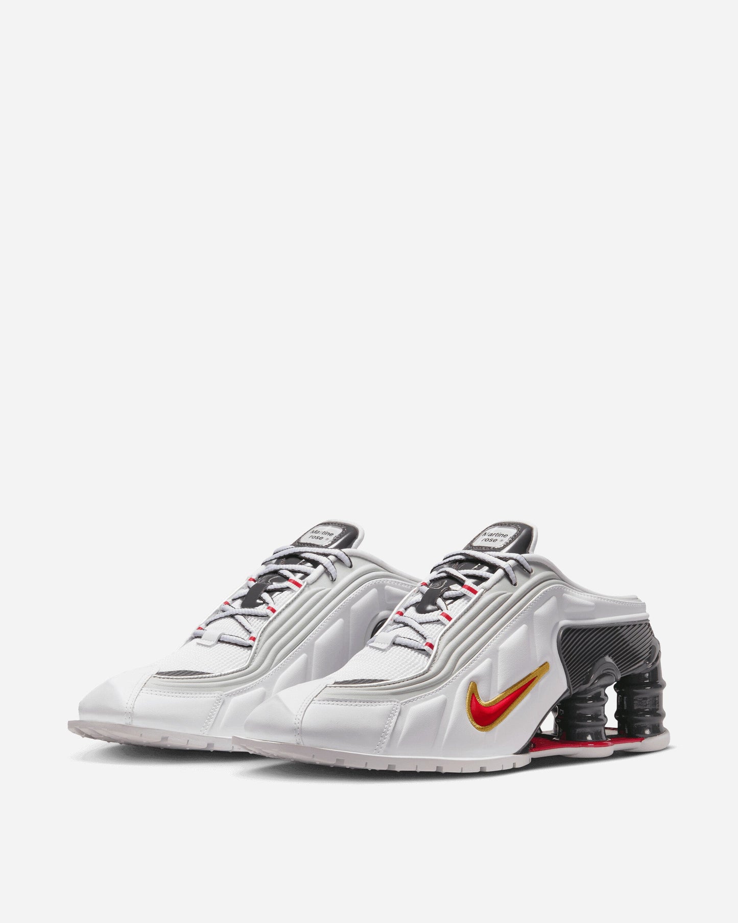 Women's Martine Rose Shox MR4 Sneakers White / Varsity Red