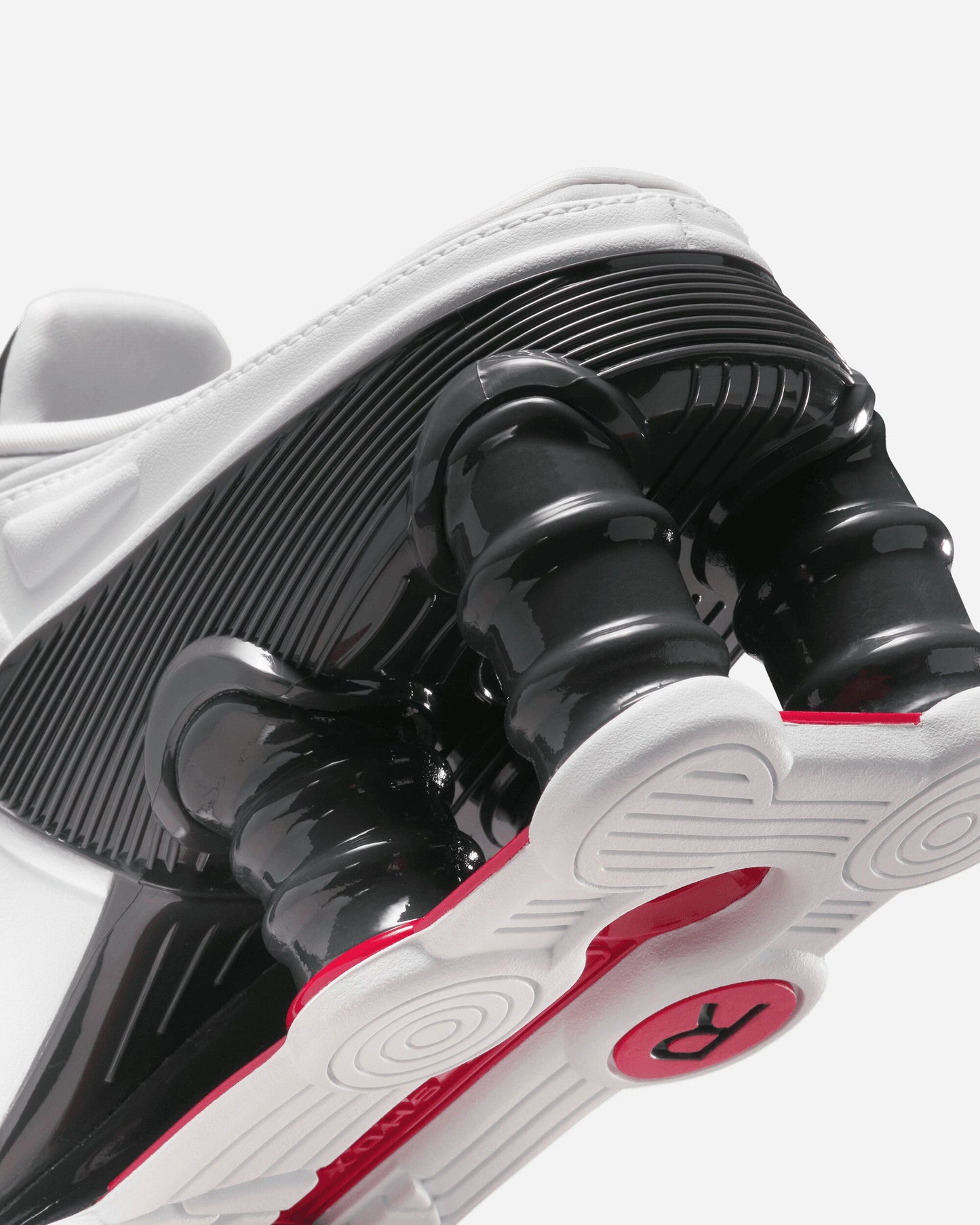 Women's Martine Rose Shox MR4 Sneakers White / Varsity Red