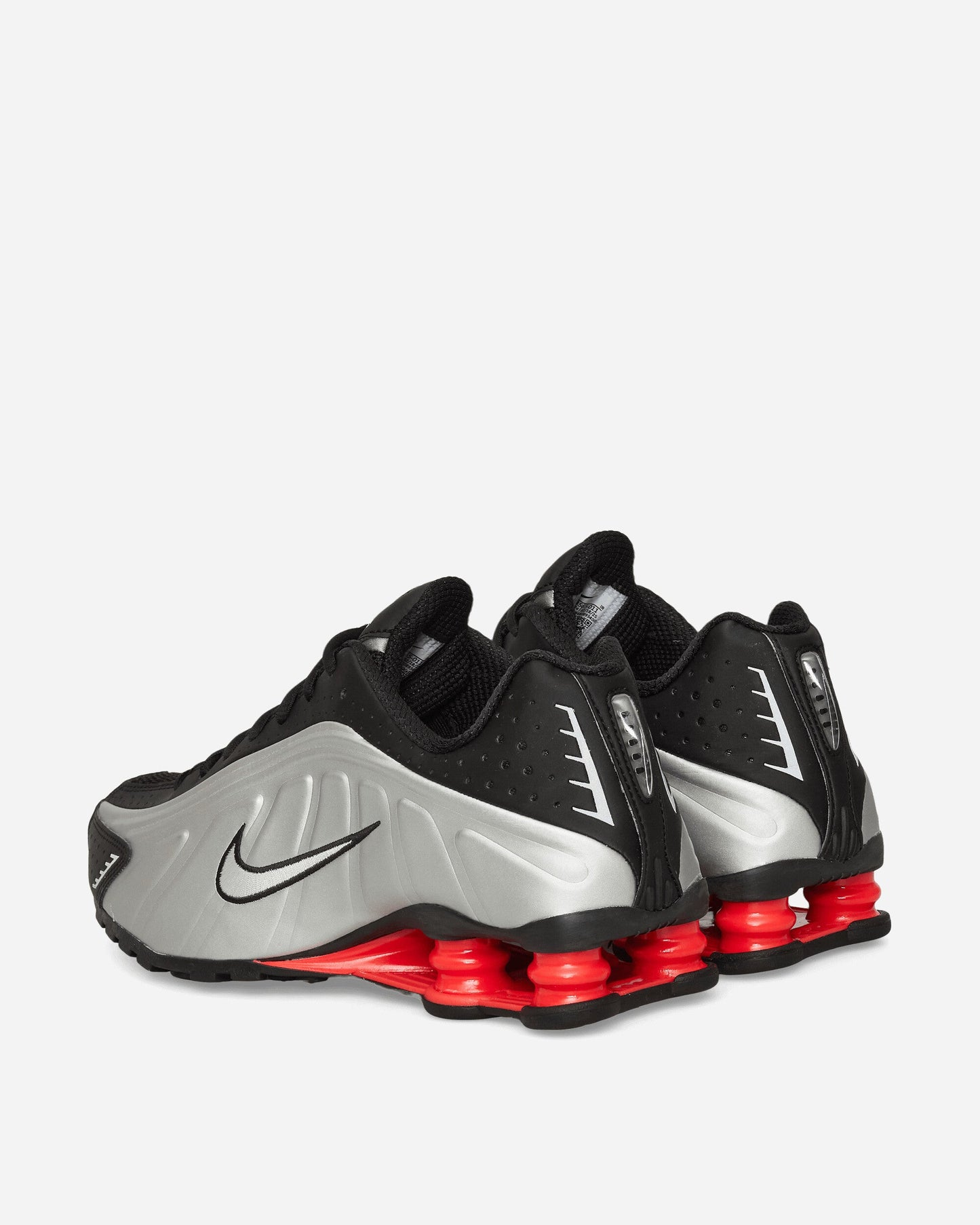 Women's Shox R4 Sneakers Metallic Silver / Black / Light Crimson