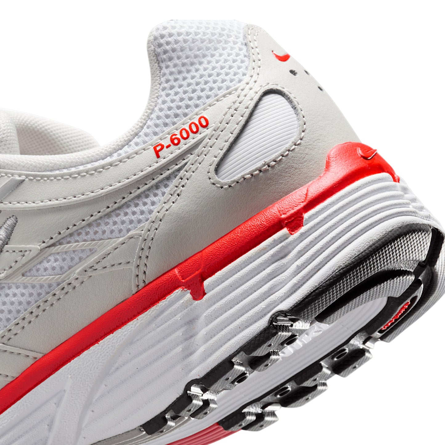 Nike P-6000 'White Platinum Tint Black Picante Red' Women's (2025)