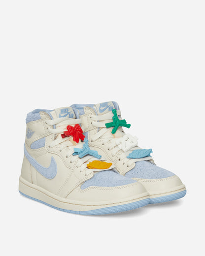 Women's Air Jordan 1 Retro High OG Sneakers Pale Ivory / Psychic Blue
