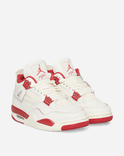 Women's Air Jordan 4 Sneakers Pale Ivory / Tough Red