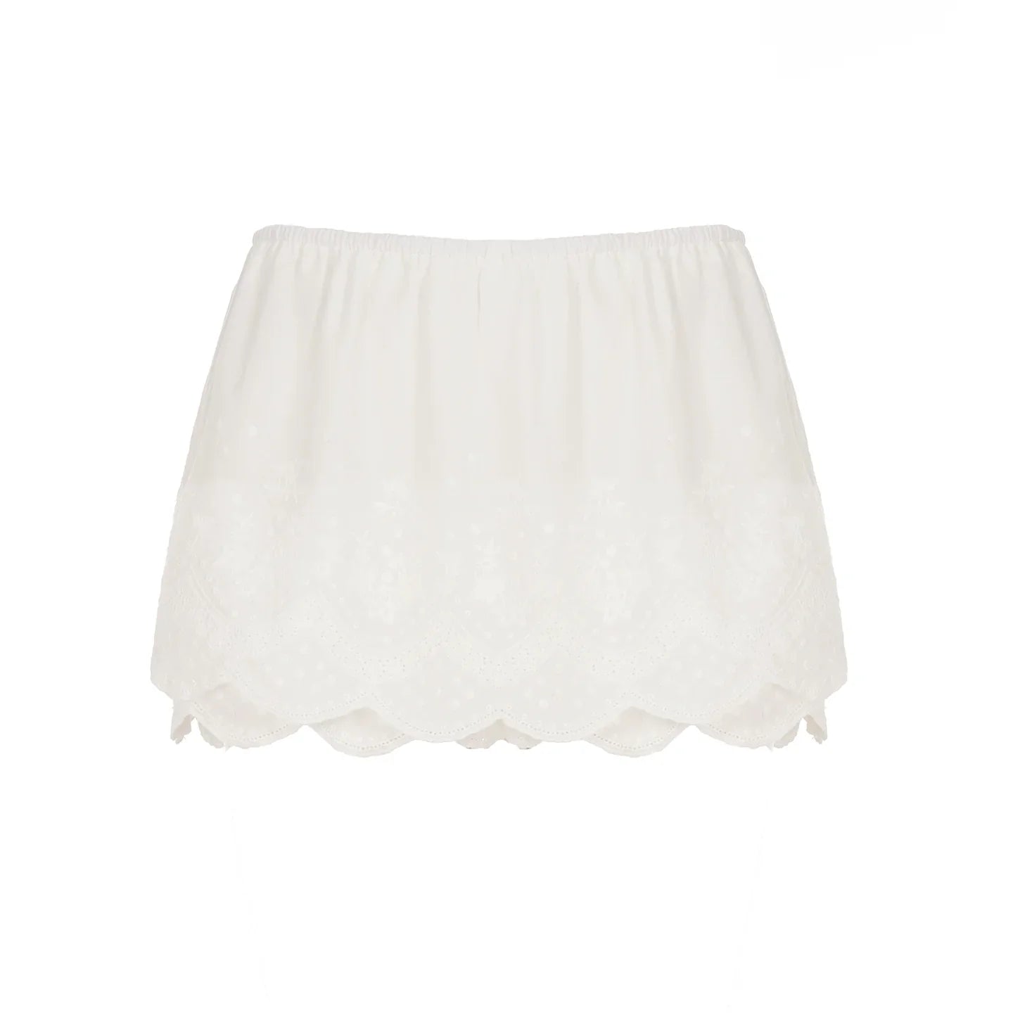Kalee Low-Rise Lace Mini Skirt