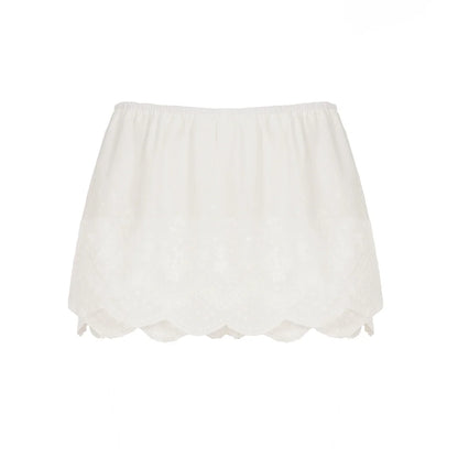 Kalee Low-Rise Lace Mini Skirt
