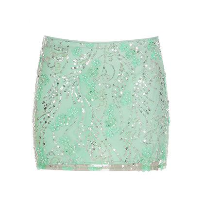 Dakoda Star Sequin Mini Skirt