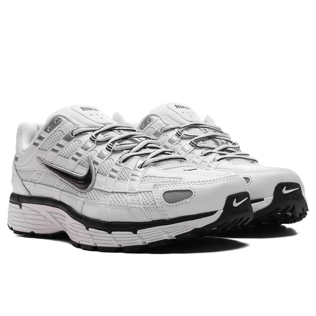 P - 6000 - White/Black/Metallic Silver