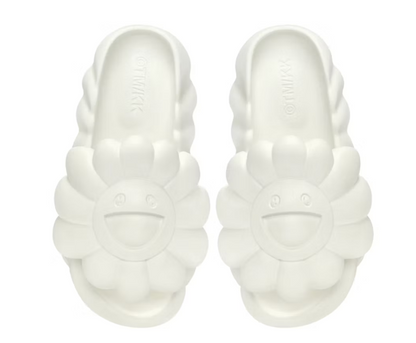Takashi Murakami Ohana Full Bloom Slide Star White
