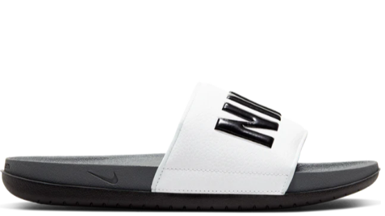 Offcourt Slide Dark Grey Black White