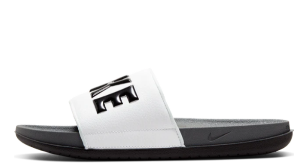 Offcourt Slide Dark Grey Black White