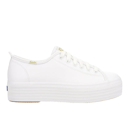 Triple Up Leather Lace Up Sneakers