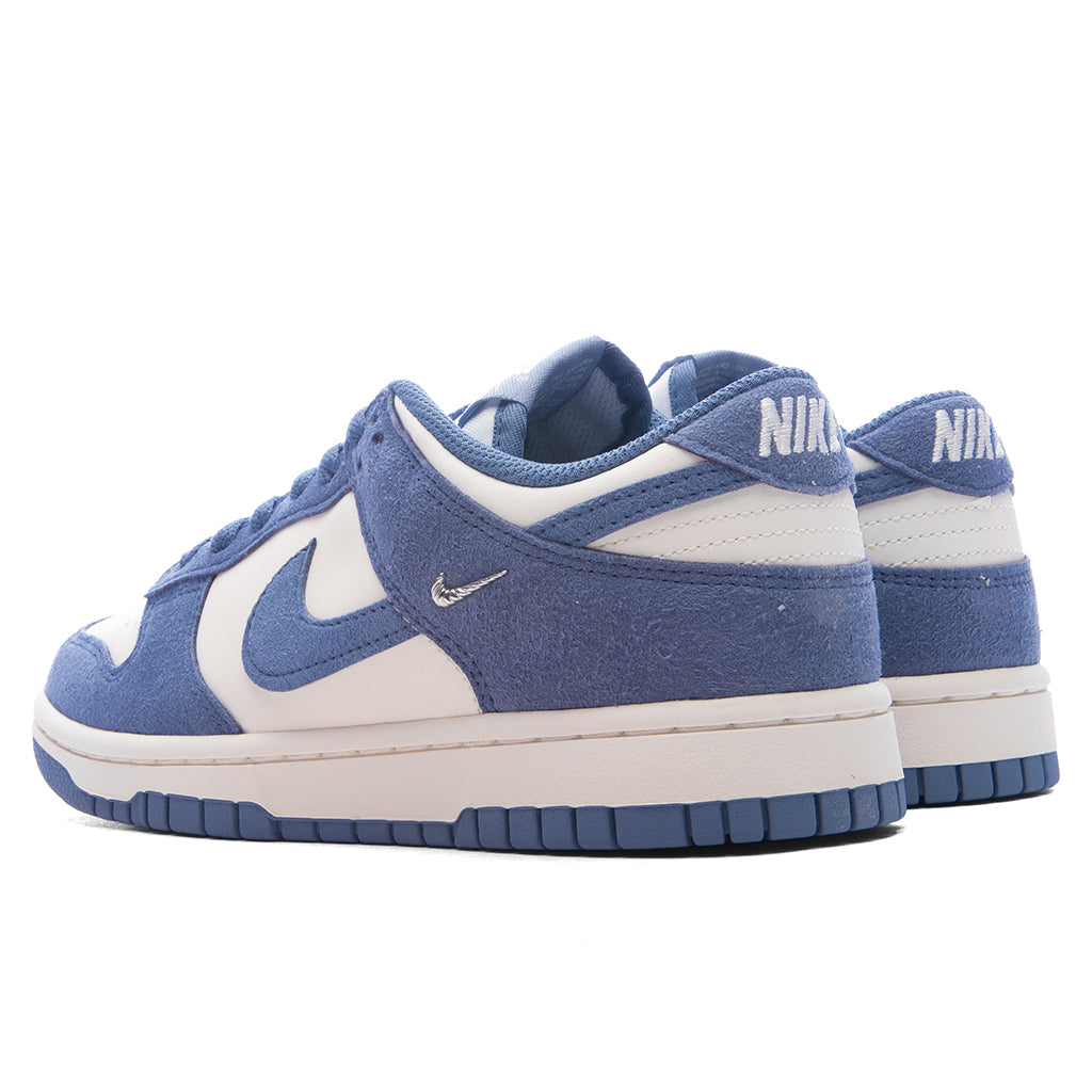 Women's Dunk Low - Sail/World Indigo/Metallic Silver