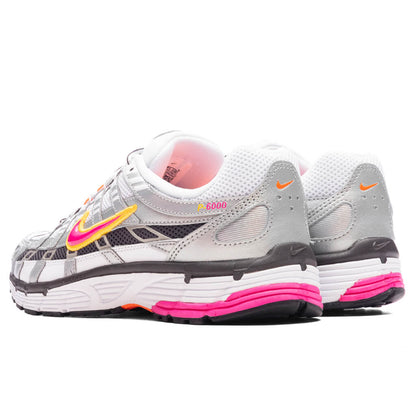 Women's P - 6000 - White/Laser Fuchsia/Metallic Platinum