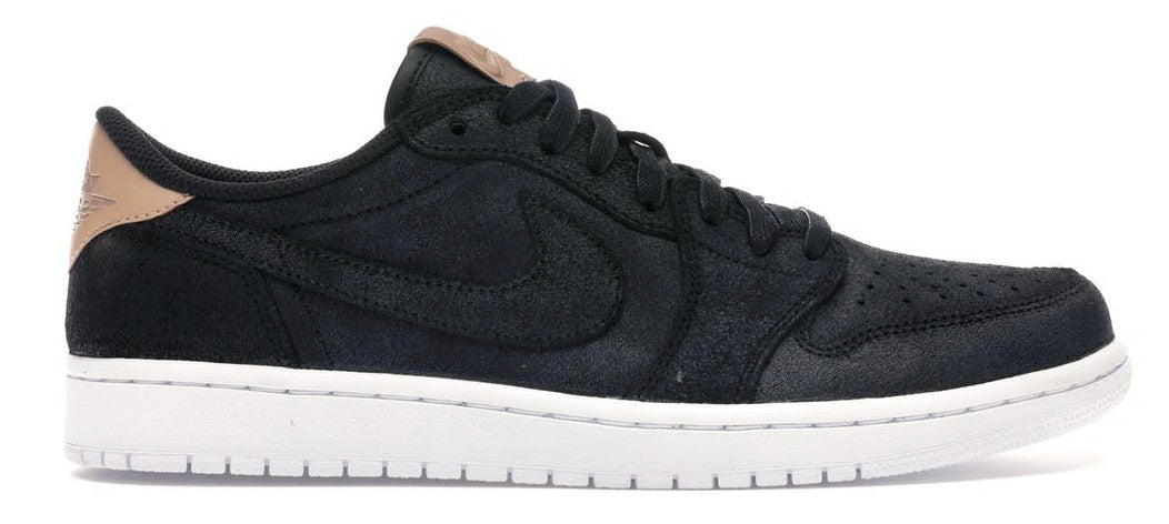 1 Retro Low OG Black Vachetta