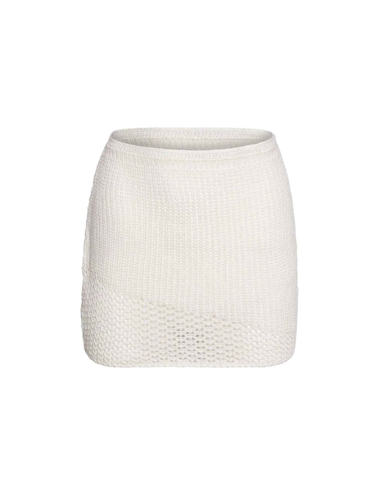 Alyssia Crochet Mini Skirt
