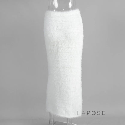 Isadora Faux Fur Maxi Skirt