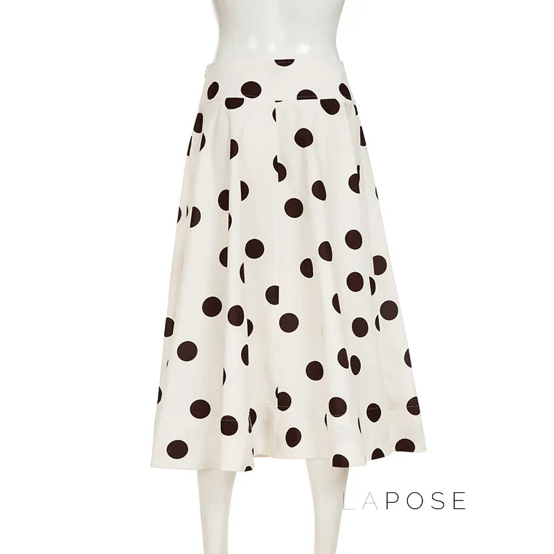 Jett Polka Dot Midi Skirt
