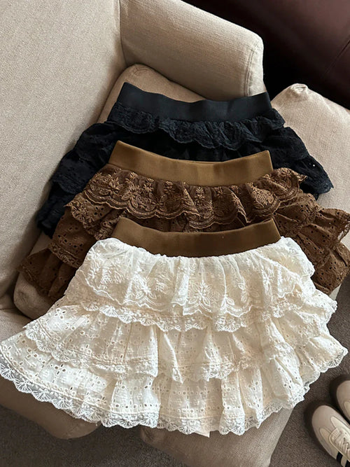 Meira Layered Ruffle Mini Skirt