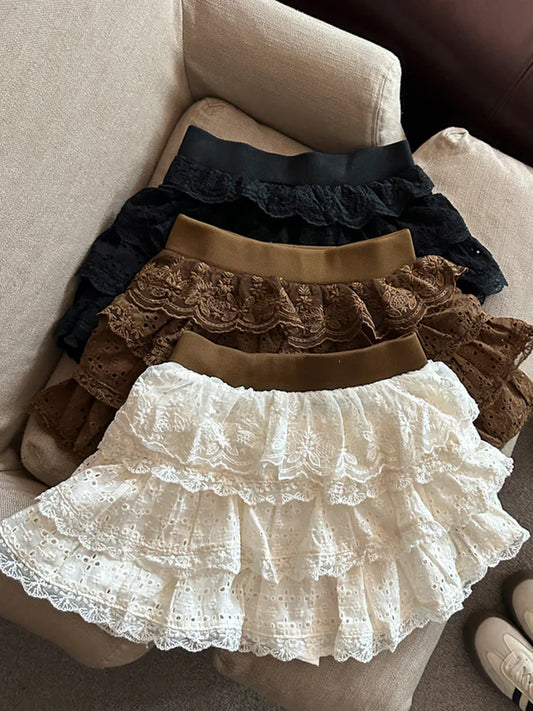 Meira Layered Ruffle Mini Skirt