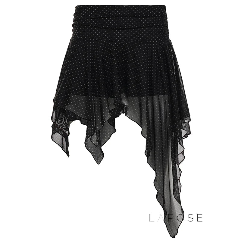 Sephora Asymmetric Polka Skirt
