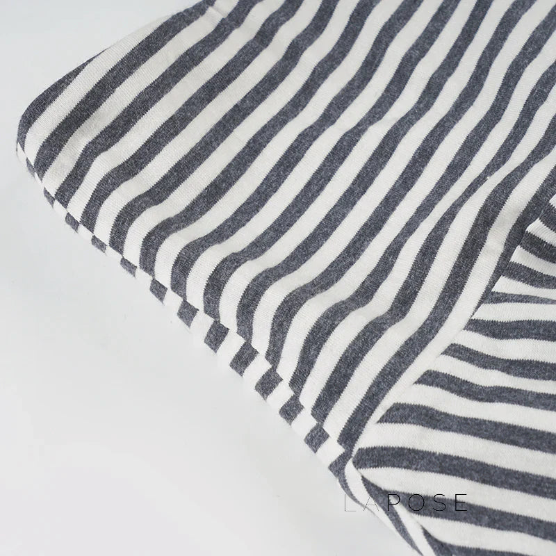 Shelby Knit Striped Pleated Skirt