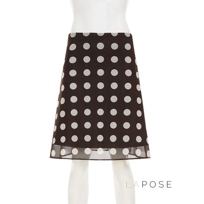 Sia Polka Dot Mesh Skirt