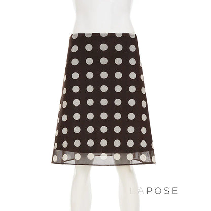 Sia Polka Dot Mesh Skirt