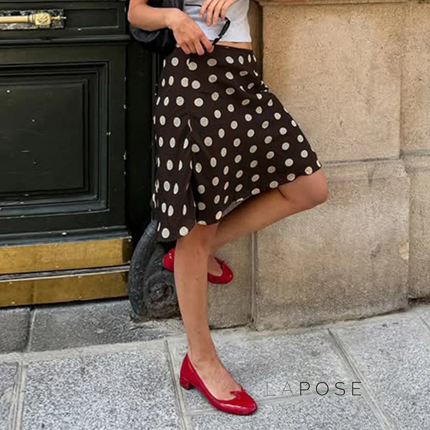 Sia Polka Dot Mesh Skirt