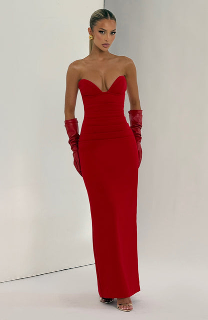 Lindsey Maxi Dress - Red