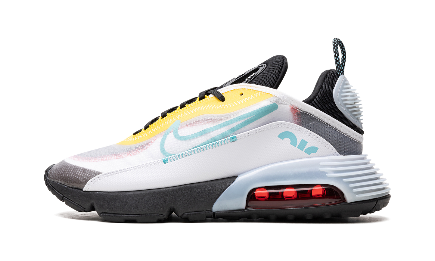 Air Max 2090 "White Speed Yellow Bleached Aqua"
