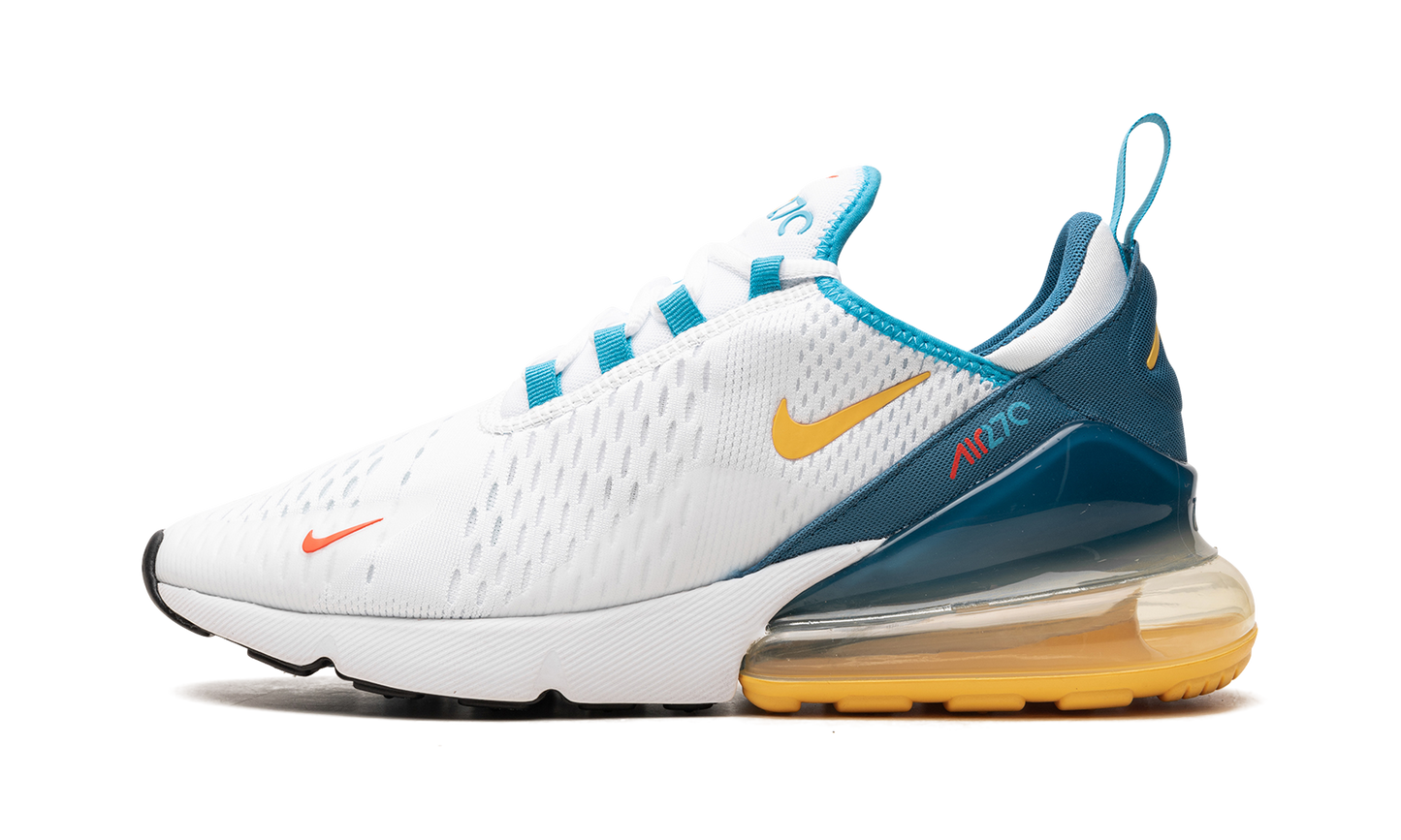 Air Max 270 "White Industrial Blue Citron Pulse" FJ4000 100